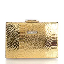 Τσάντα φάκελος clutch croco– Χρυσό JH106812 - Image 2