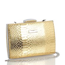 Τσάντα φάκελος clutch croco– Χρυσό JH106812
