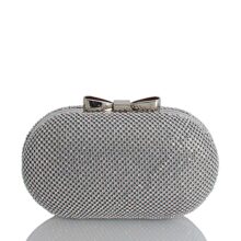 Τσάντα φάκελος clutch με strass – Ασημί JH29910 - Image 2