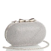 Τσάντα φάκελος clutch με strass – Ασημί JH29910