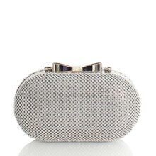 Τσάντα φάκελος clutch με strass – Ασημί JH29910 - Image 3