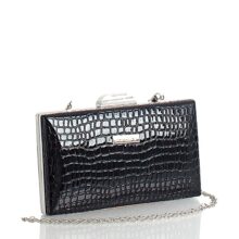 Τσάντα clutch croco BagtoBag– Μαύρο JH988601 - Image 2