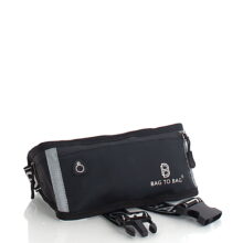 Τσαντάκι μέσης unisex biker – Μαύρο BL132701 - Image 2