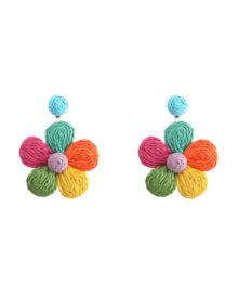 Ψάθινο σκουλαρίκι SASA-9961-13