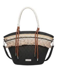 Boho Τσάντα Χειρός & Ώμου με Κρόσσια A8012